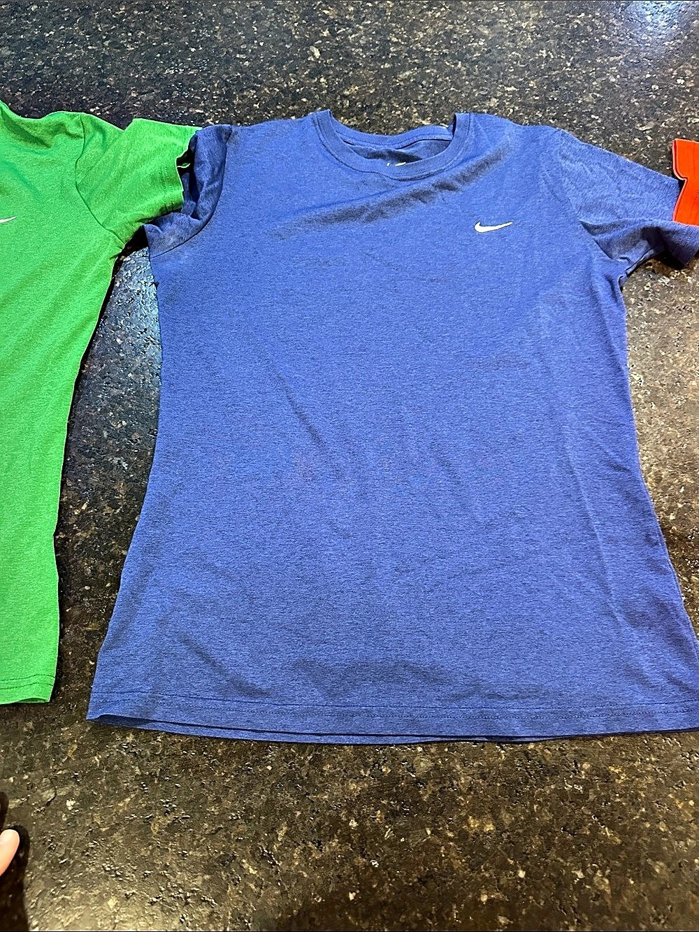 Nike Dri-FIT 3-Pack Athletic Tees Blue & Green Medium